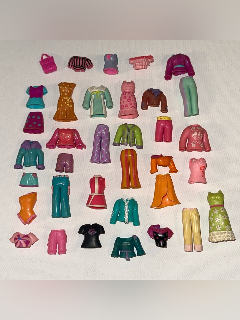 35 Y2K FASHION POLLY POCKET RUBBER CLOTHING